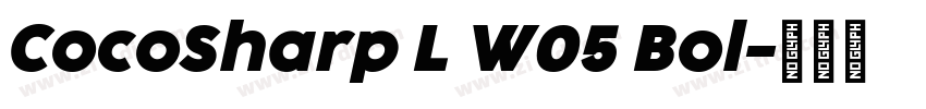 CocoSharp L W05 Bol字体转换